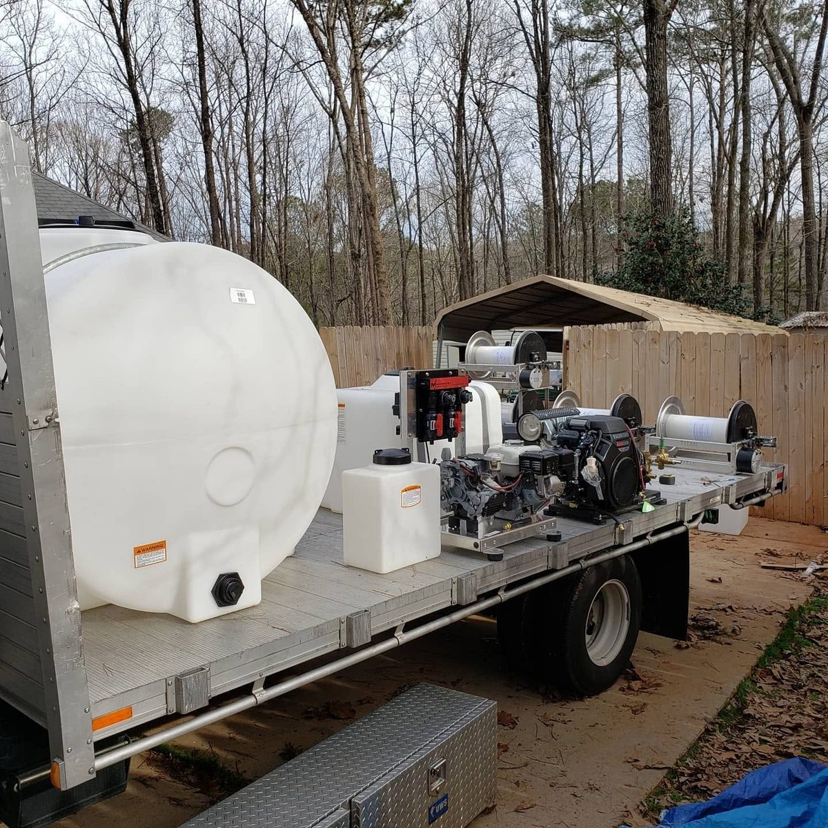 SparClean soft-wash rig and truck